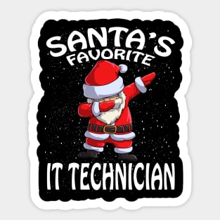 Santas Favorite It Technician Christmas Sticker